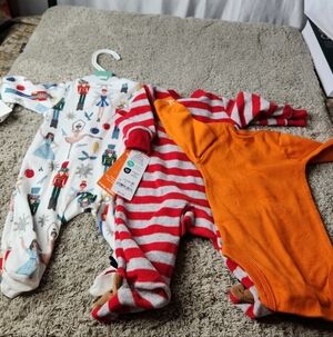 NB Infant's Onesies (3pieces) - Carter's - Newborn